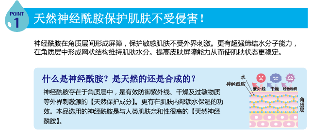 POINT1 天然神经酰胺保护肌肤不受侵害!