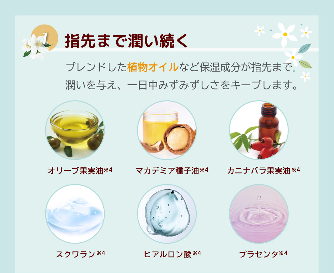 1.指先まで潤い続く