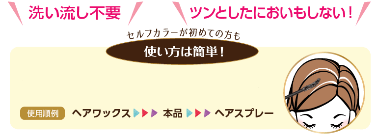 セルフカラーが初めての方も使い方は簡単！